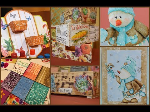 ManosalaObraTv Programa 99 - Porcelana Fria  - Pintura en Madera - Cajones decorativos -