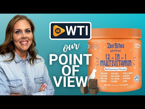 ZenBites 12-in-1 Dog Vitamins & Probiotics 120 Soft Chews - Organic Multivitamin with Glucosamine for Dogs - Joint Support Supplement for Dogs of All Ages - WTI product video review