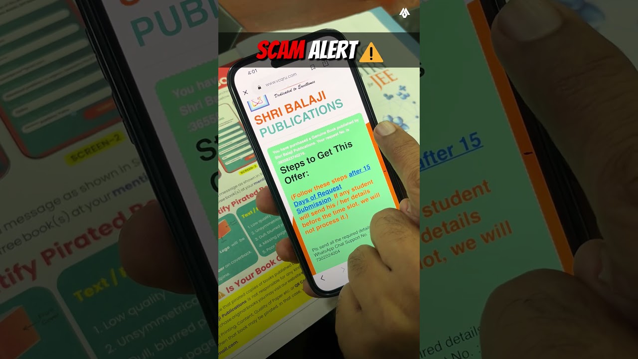 Scam Alert ❌ Book Msc Sir | #shortsfeed #book #scam