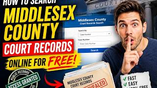 How to search Middlesex County court records online for free