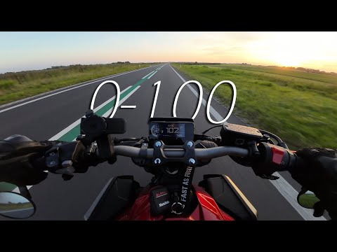 2022 Honda CB650R A2 0-100 Acceleration (35kW)