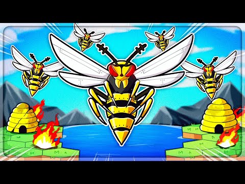 I evolved WASPS into DANGEROUS WEAPONS in Bee Island