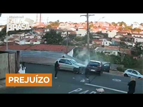Motorista bate, esquece de puxar de freio de mão e vê veículo descer por terreno íngreme em SP