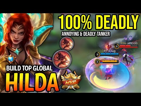 HILDA BEST BUILD 2023 | TOP GLOBAL HILDA GAMEPLAY | MOBILE LEGENDS✓