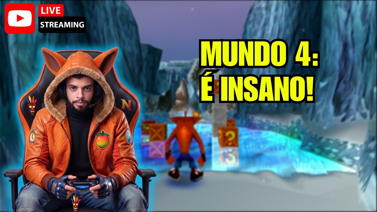 CRASH BANDICOOT 2 : O MUNDO 4 É INSANO! Platinando o Clássico do PS1 🎮🏆