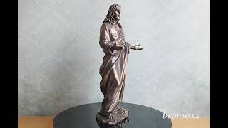 Ježíš Kristus – bronzovaná socha kazatele, křesťanská dekorace Veronese WU73870A4