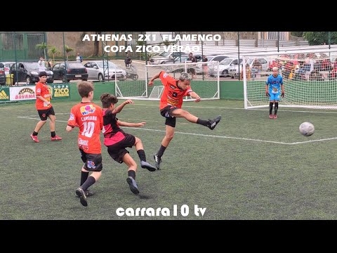 HAT-TRICK NA COPA ZICO VERÃO JUIZ DE FORA-MG  - ATHENAS X FLAMENGO - CATEGORIA SUB-13 - 3' RODADA