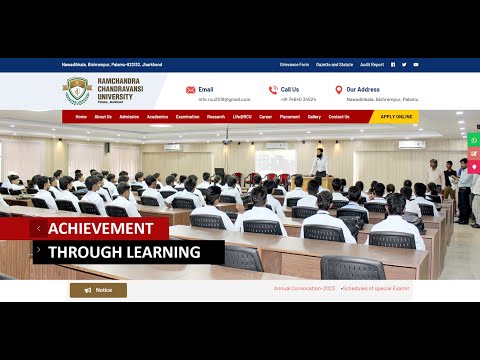 Ramchandra Chandravansi University (RCU) in Kosiar, Jharkhand details.-SearchMe (All-in-one-dunia)