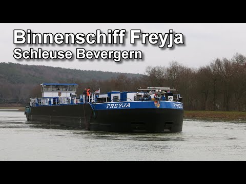 Freyja - Tankmotoschiff - Schleuse Bevergern - Dortmund-Ems Kanal