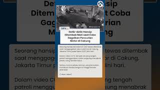 NGERI! Hansip DITEMBAK MATI Pencuri saat Coba Gagalkan Pencurian Motor di Cakung
