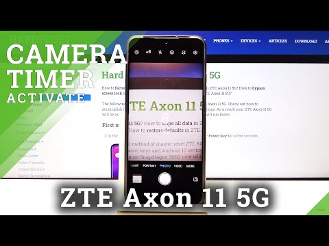 How to Use Camera Timer on ZTE Axon 11 5G – Camera Settings