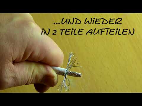 F-Stecker anbringen / montieren an SAT / Kabel-TV Koaxialkabel... heute mal anders (Anleitung / DIY)