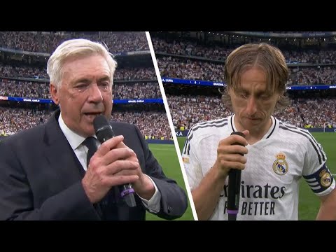 LUKA MODRIC and  CARLO ANCELOTTI 