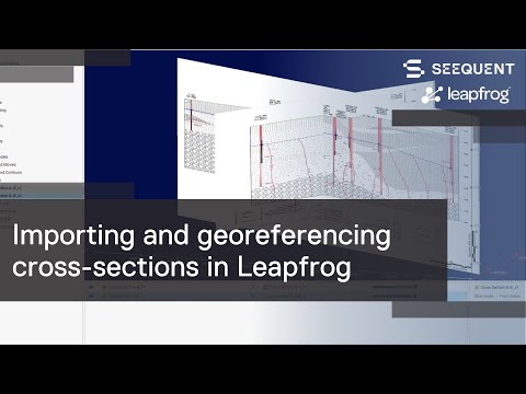 Importing and georeferencing cross-sections in Leapfrog