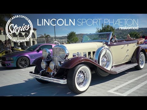 This is the most classy RestoMod! Vince's 1932 Lincoln Sport Phaeton- Cars & Coffee Stories