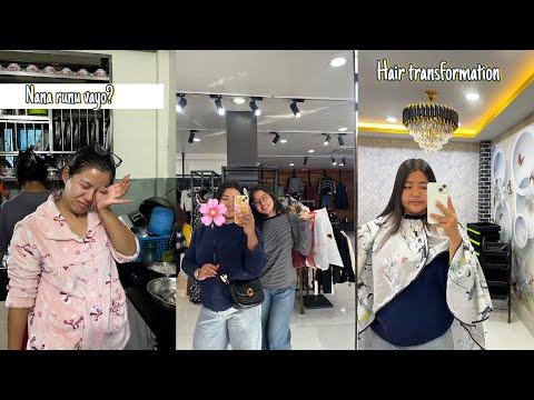 @czzlingroynee NANA RUNU VAYO||KINA?||HAIR TRANSFORMATION||KAPAL KASTO VAYO||AnjalaRai