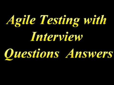 Agile Testing Interview Questions with Answers