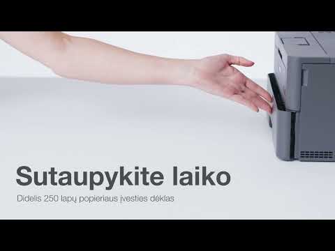 Brother HL-L2400DW A4 formato nespalvotas lazerinis spausdintuvas video