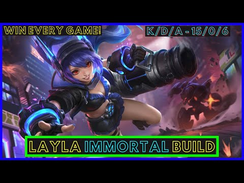 LAYLA BEST BUILD 2021 | LAYLA GAMEPLAY | LAYLA BEST BUILD AND EMBLEM 2021