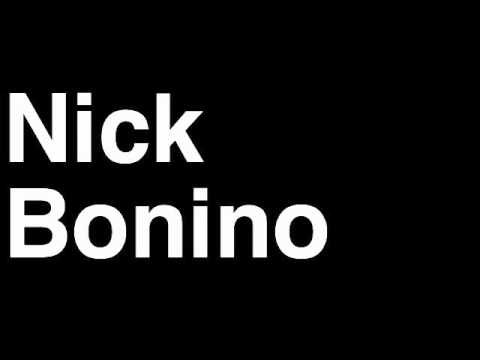 How to Pronounce Nick Bonino Anaheim Ducks NHL Hockey Player Runforthecube