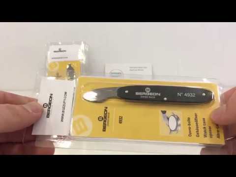 Bergeon 4932 - How to open watch back case with watchmaker knife