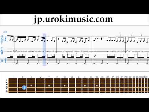 バンジョーの弾き方 （アイルランドのテノール） Luis Fonsi, Demi Lovato - Échame La Culpa 運指表 パート2 um-ih799