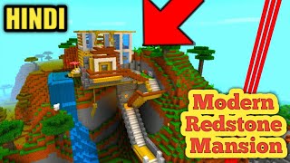 Minecraft Modern Redstone House Gameplay | Minecraft Hindi | Minecraft House |