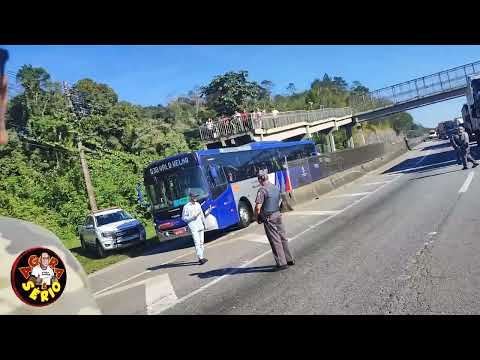 CHEGADA DO JORNAL AGORA É SÉRIO NO LOCAL DA QUEDA DO AVIÃO EM JUQUITIBA.