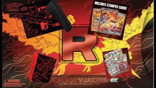 Opening the Team Rockets Moltres ex box bought at GameStop. There’s also gonna be s special surprise
