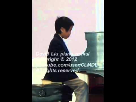 David Liu piano Mozart Burleske 2012 (7 yr old)