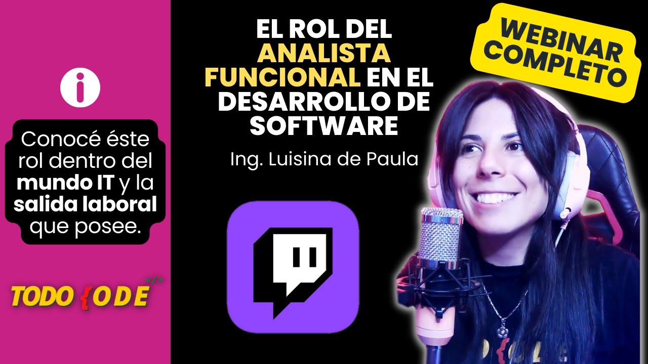 🔴 WEBINAR: El Rol del ANALISTA FUNCIONAL en el DESARROLLO DE SOFTWARE 💻
