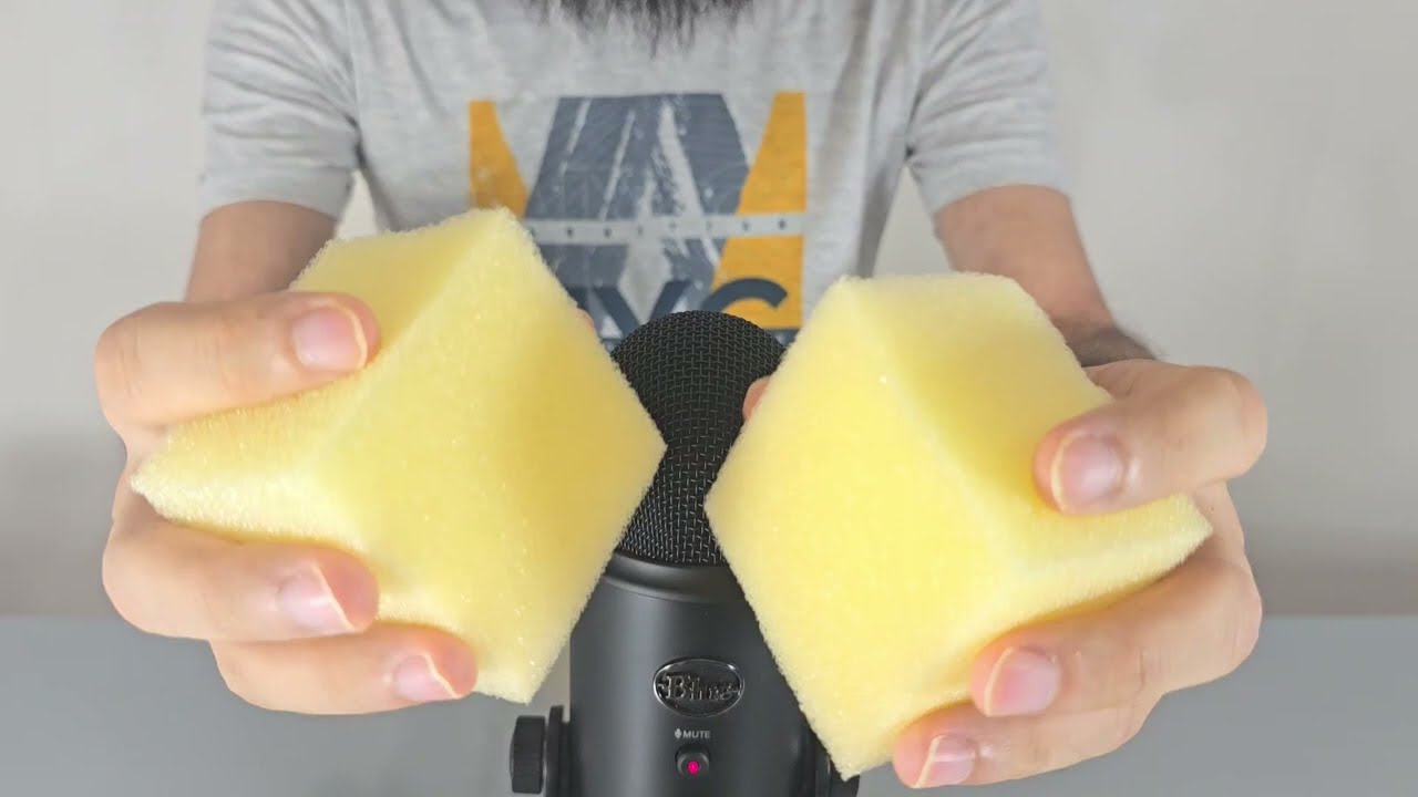 sponge asmr | sensitive sponge triggers | sponge sounds