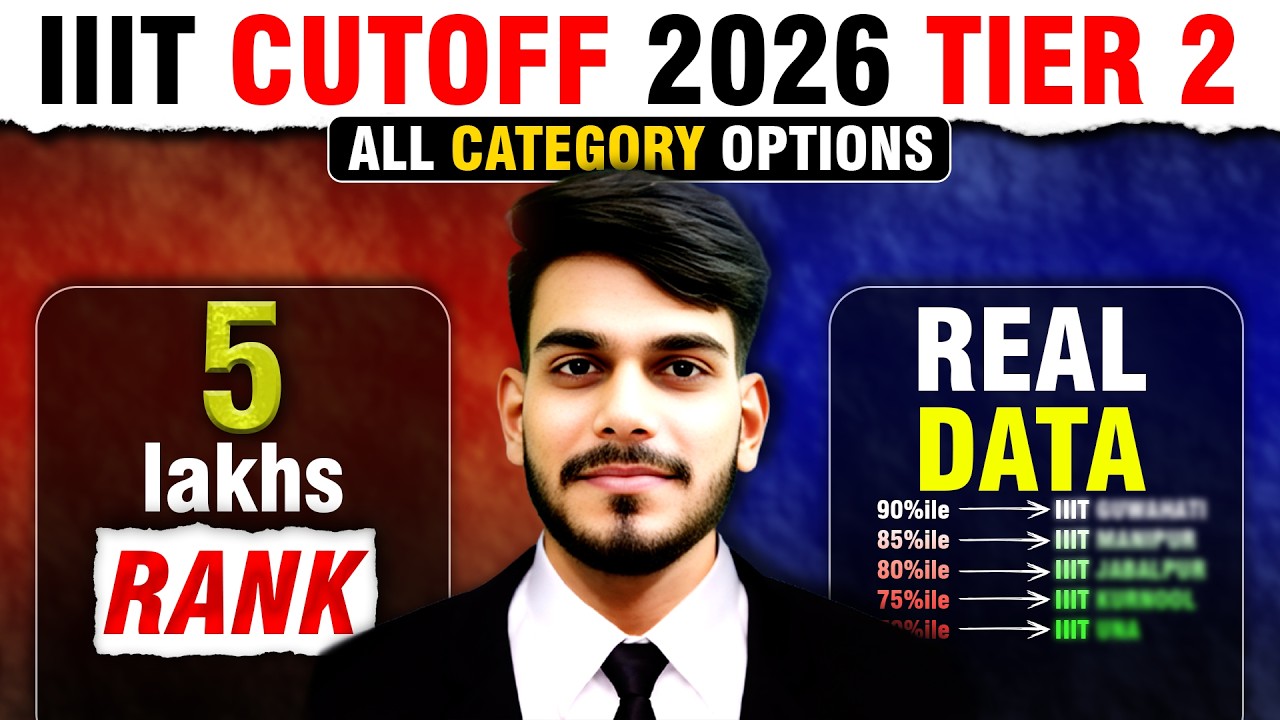 IIIT Cutoff 2026 Tier 2🔥 5 Lakh Rank Pe Best Colleges | All Category Cutoff | Real Truth🤫 #iiit