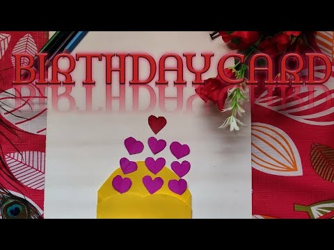 How To Make Handmade Birthday Card || Birthday Card Craft Ideas With Bindi || Paper Crafts