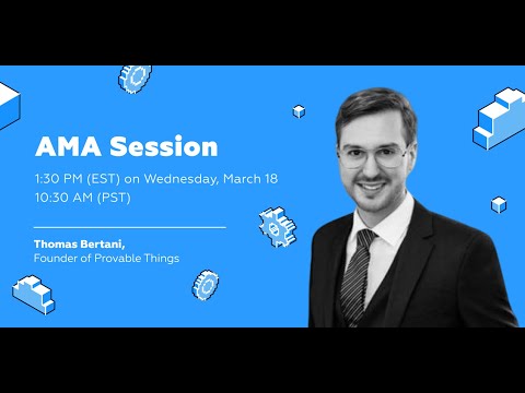 AMAHeat Sessions - Thomas Bertani (Provable Things, pTokens)