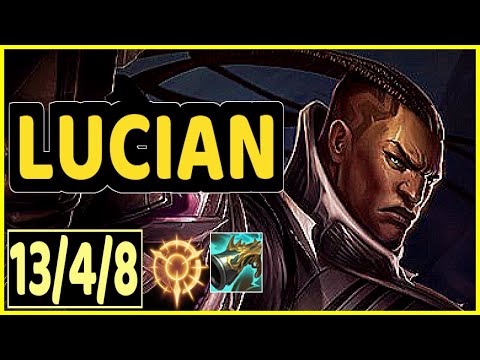 LUCIAN VS VAYNE - 13/4/8 KDA ADC GAMEPLAY
