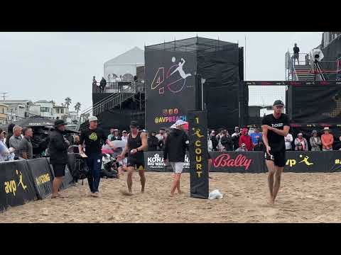 Manhattan Beach Open Taylor Crabb Taylor Sander v Hagen Smith Logan Webber #beachvolleyball #ericcam