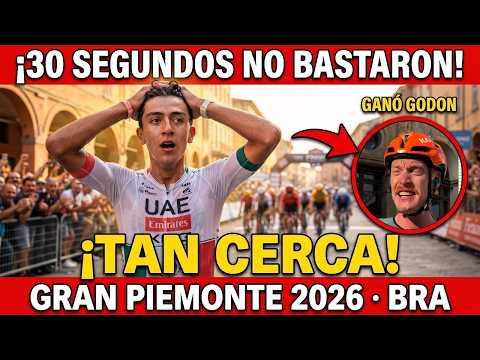 ¡DEL TORO ATACÓ A 18 KM Y LO CAZARON A 1,4 KM! ASÍ SE LE ESCAPÓ EL GRAN PIEMONTE 2026