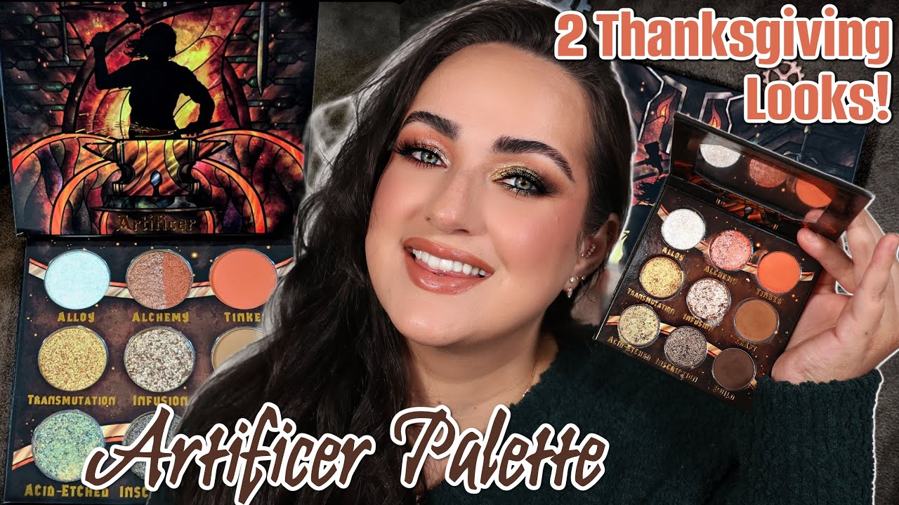 1. THESE EYE LOOKS ARE THANKSGIVING PERFECTION! 🍂 | Fantasy Cosmetica Artificer Palette!