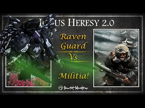 Militia Vs Raven Guard - Horus Heresy Battle Report - Age Of Darkness