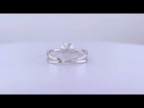 Silver Rings For Women Real 925 Sterling Silver Eternity Ring Flower Diamond Gemstones Fine Jewelry.