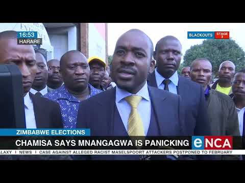 Zimbabwe Elections Chamisa says Mnangagwa is panicking