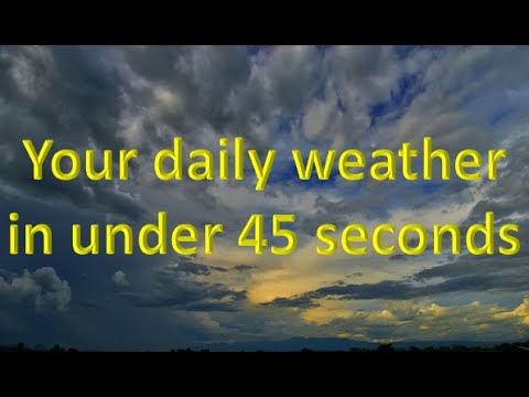 Thursday 9/7's daily weather in under 45 seconds #shorts