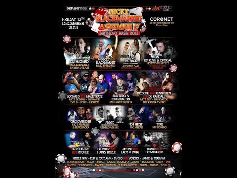 Randall B2B Brockie B2B Kenny Ken - Definiton Nicky Blackmarket & Fatman D Birthday Bash 2013