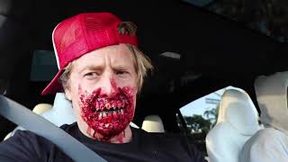 SCARING FRIENDS WITH HALLOWEEN MAKEOVER!! (gone wrong)