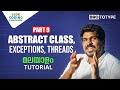 Part 9 Abstract Class Exceptions Threads Java Programming Malayalam Tutorial
