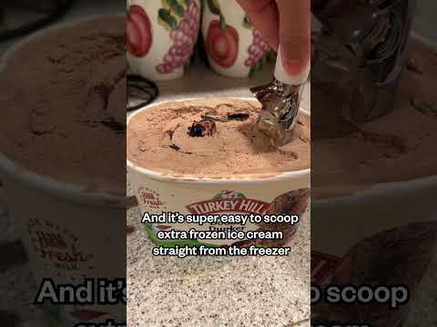 How to scoop too-frozen ice cream
