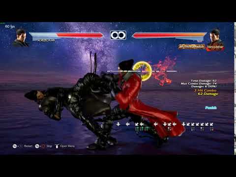 Kazuya Hellsweep Punish w/EWGF [BIG DAMAGE on Rage]
