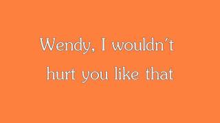 Wendy The Beach Boys Lyrics