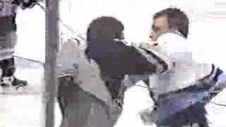 Sean Murphy vs. Mike Hanson OHL hockey fight